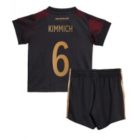 Deutschland Joshua Kimmich #6 Fußballbekleidung Auswärtstrikot Kinder WM 2022 Kurzarm (+ kurze hosen)